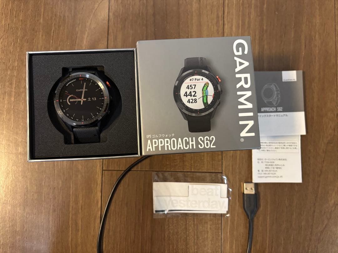 【美品】Garmin Approach S62 GPSゴルフウォッチ