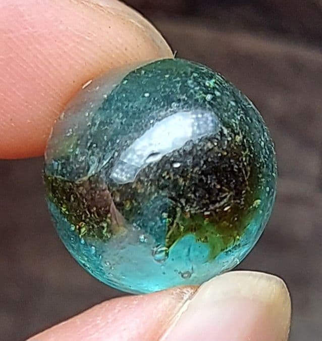 戦前 シワ 茶筋 気泡入り ビー玉 800個以上 ロート目薬木箱入り