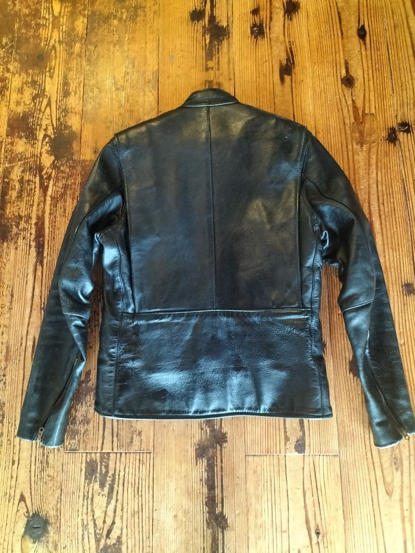 vanson Leathers ブラック シングルライダースジャケット 40