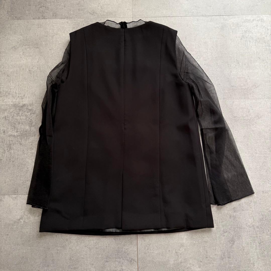 GIRL チュールレイヤードトップス&ワイドパンツ セットアップ 低身長 結婚式