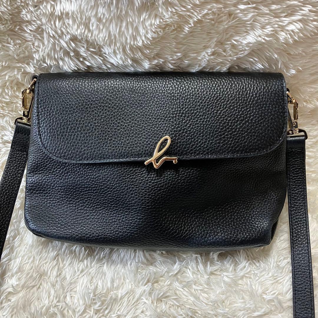 【さっちゃん 様】アニエスベー ショルダーバッグ クロスボディ 牛革 シボ加工