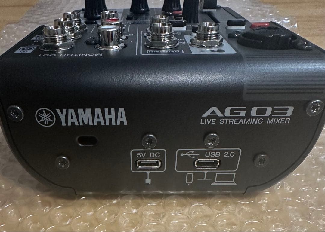美品 YAMAHA ライブストリーミングミキサー ブラック AG03MK2 B