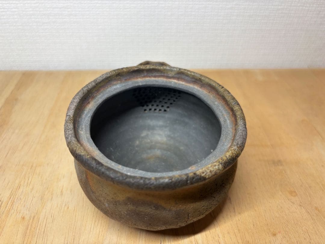 ㊹備前焼 宝瓶 登り窯 羊 ひつじ ヒツジ 手びねり 急須