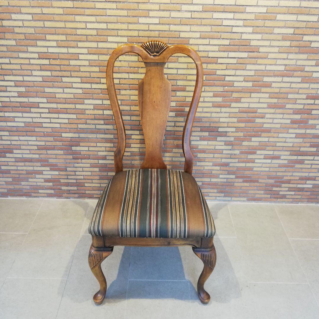 ◇アメリカ製　木製　ビンテージチェア｜椅子　猫脚　アンティーク