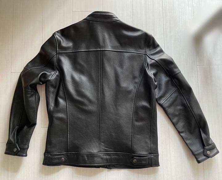 VIIBOYブランド 牛本革 ライダースジャケット ブラック