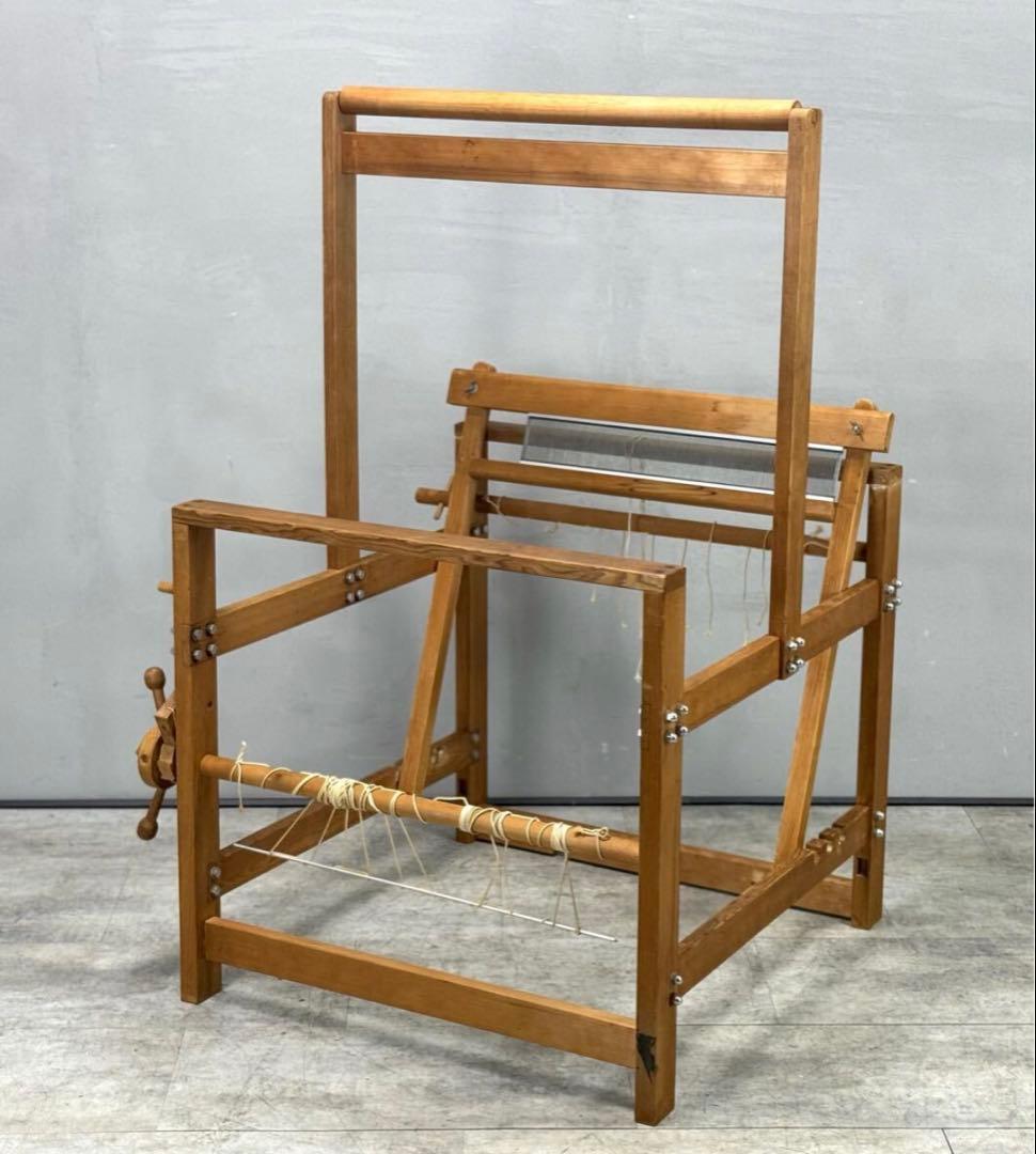 木製織り機 コンパクト設計