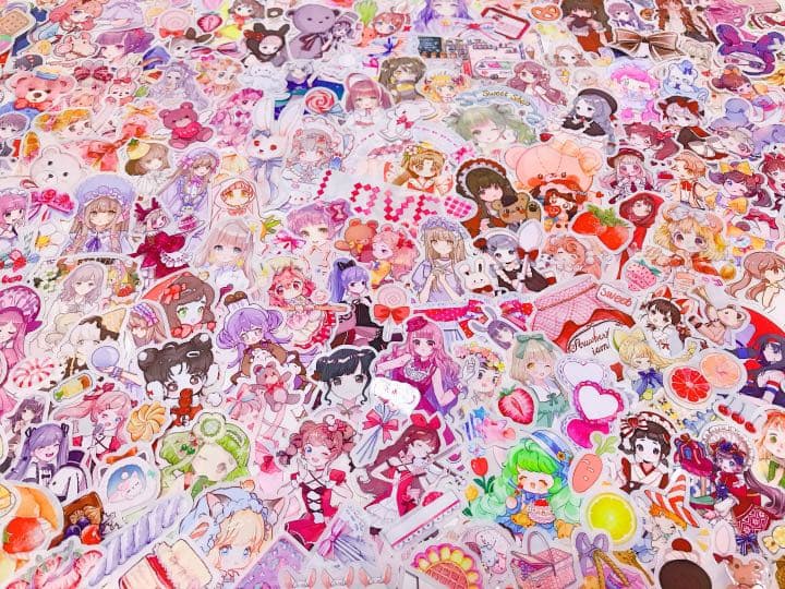 可愛いい❤️❤️人物マステフレークシール( ⸝⸝•ᴗ•⸝⸝ )208