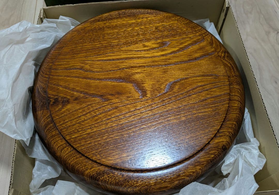 【新品未使用】木製　茶びつ　ロクロ製品