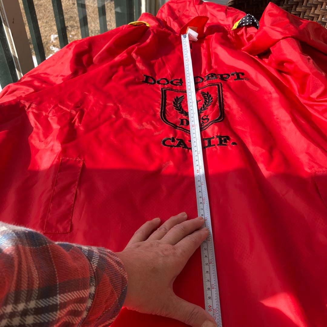 値引きします！ DOG DEPT 大型犬用レインコート 赤