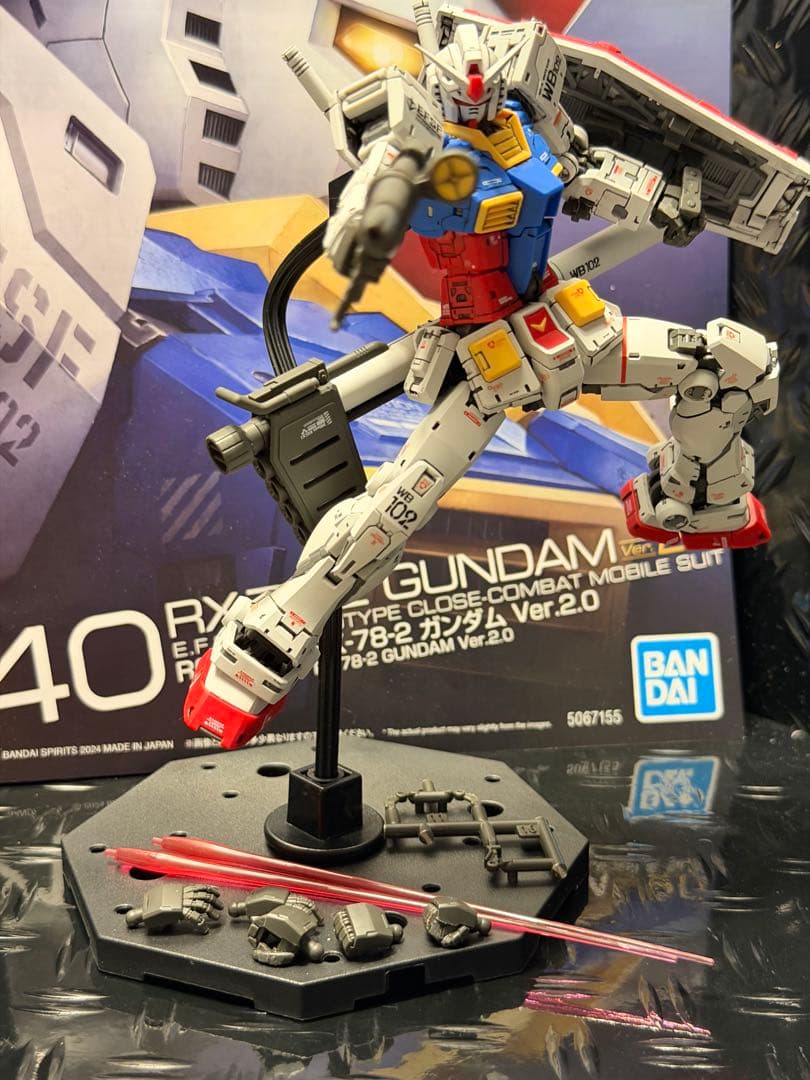 ネル　rg ガンダムver2.0 完成品&綾波レイ