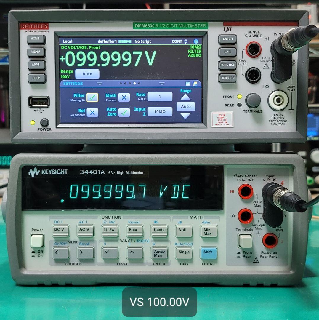 HP/Agilent 34401A 6.5桁 デジタルマルチメーター測定良好