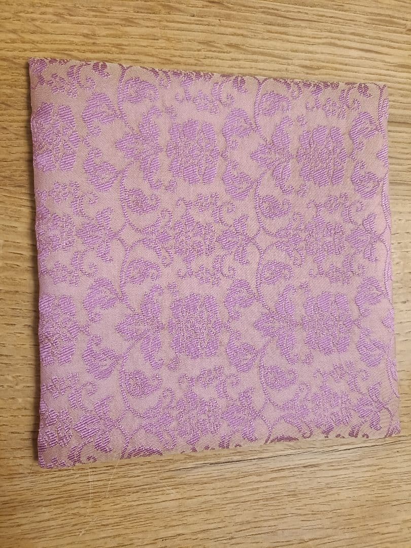 ①銀座高田製　有職織物 茶道用帛紗　木箱入り