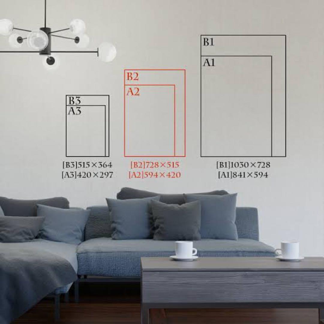 ブルーハーツ　ポスター　ヴィンテージ　B2 オフィシャル　カレンダー　額付き