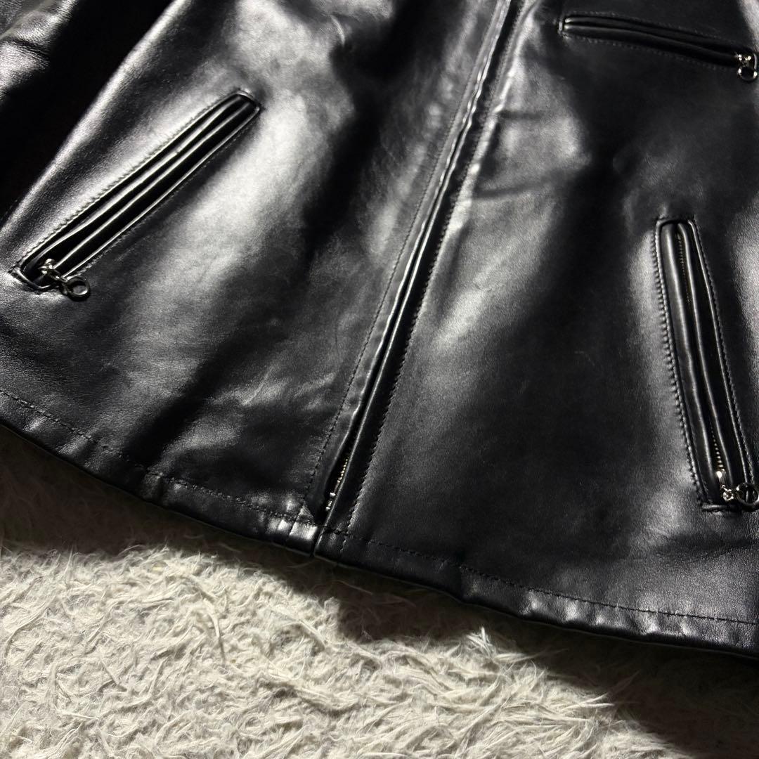 美品/現行■schott ライダースジャケット　シングル　ブラック　641 本革