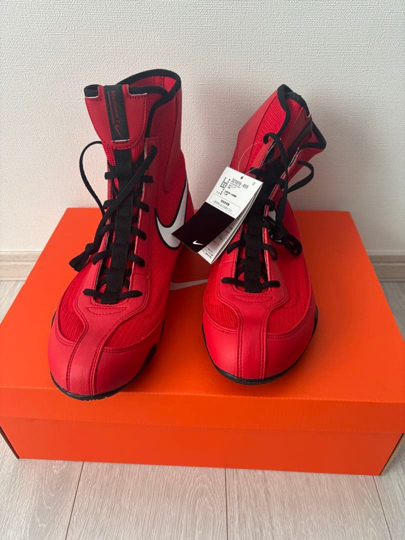Nike ボクシングシューズ レッド タグ付き