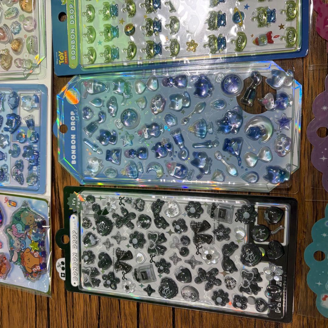 【正規品】ボンボンドロップシール　ディズニー　たまごっち　各種14枚セット