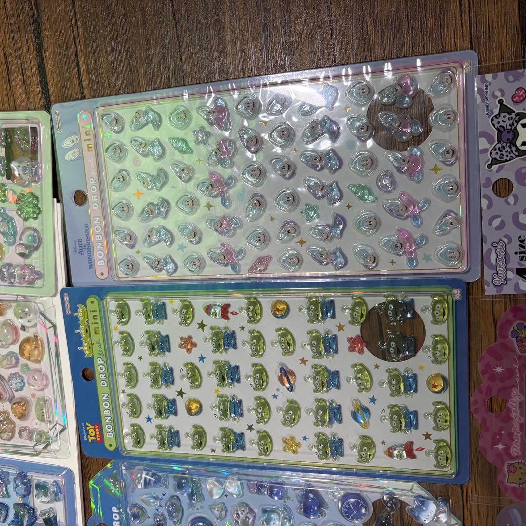 【正規品】ボンボンドロップシール　ディズニー　たまごっち　各種14枚セット