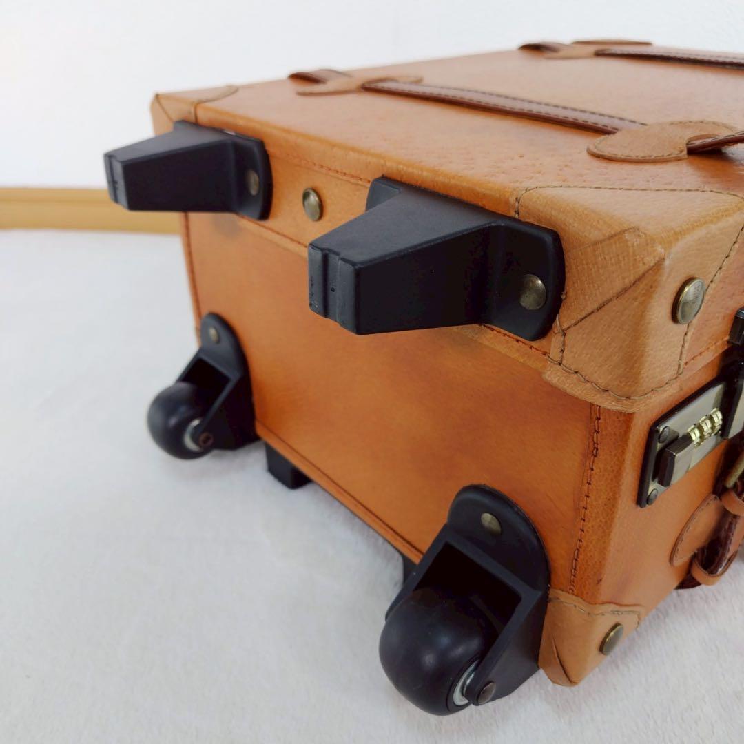 TIME WALKER 本革 レザーアンティークトランク風キャリーケース レトロ