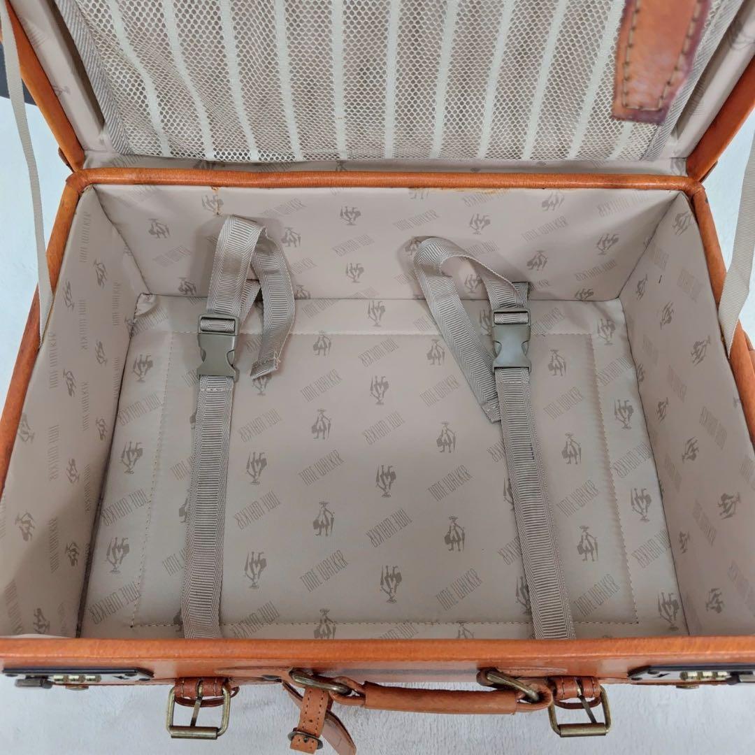 TIME WALKER 本革 レザーアンティークトランク風キャリーケース レトロ