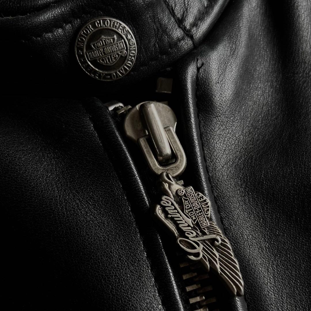 harley-davidson シングルレザージャケット ブラック