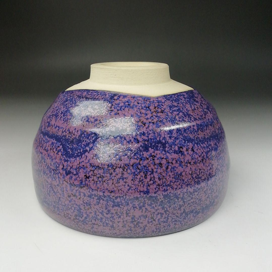 Ｔ４８３　茶碗　『あじさい釉　茶碗』『伊豆蔵寿郎 造』　共箱　抹茶碗　茶道具