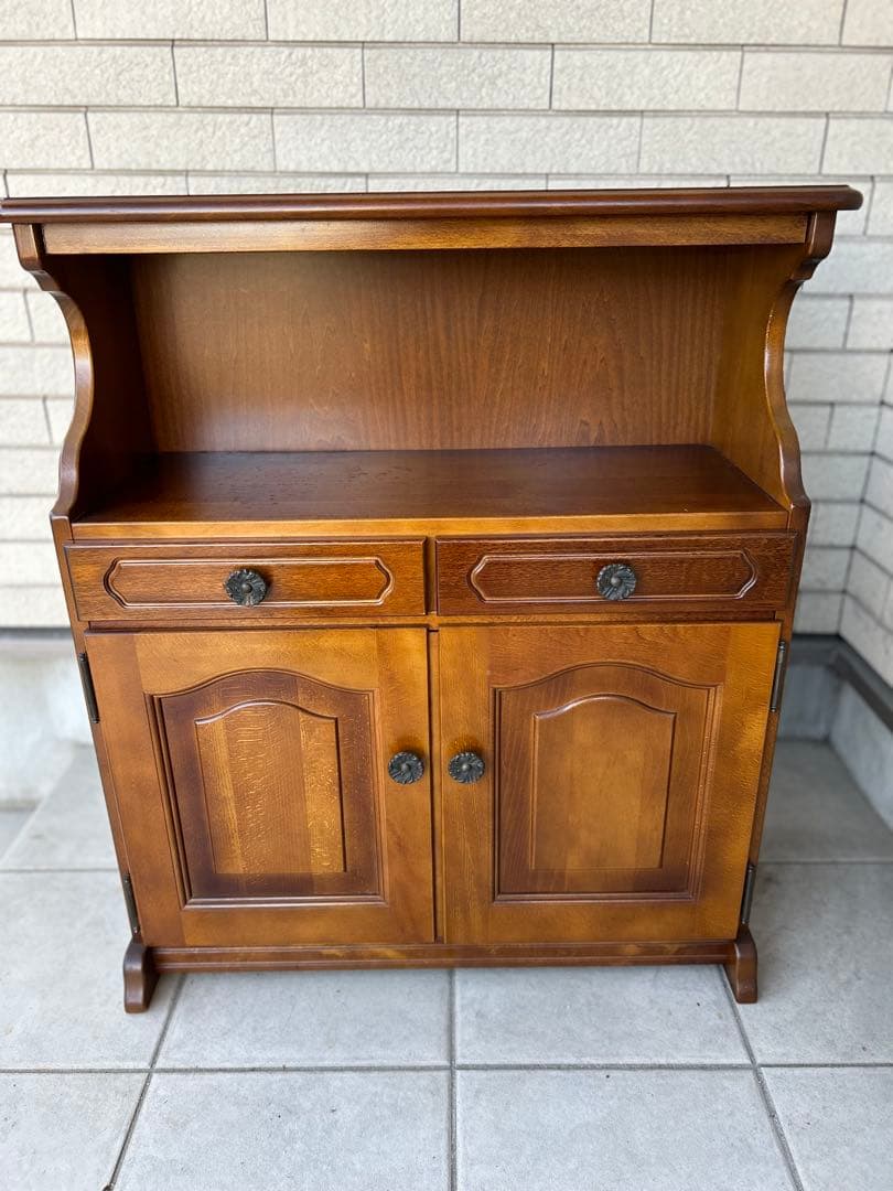 karimoku カリモク　コロニアル　電話台　レトロ　アンティーク