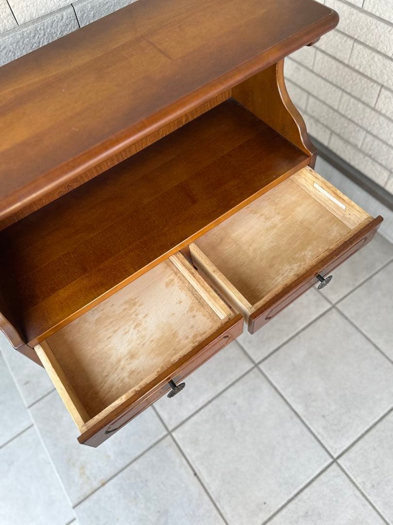 karimoku カリモク　コロニアル　電話台　レトロ　アンティーク