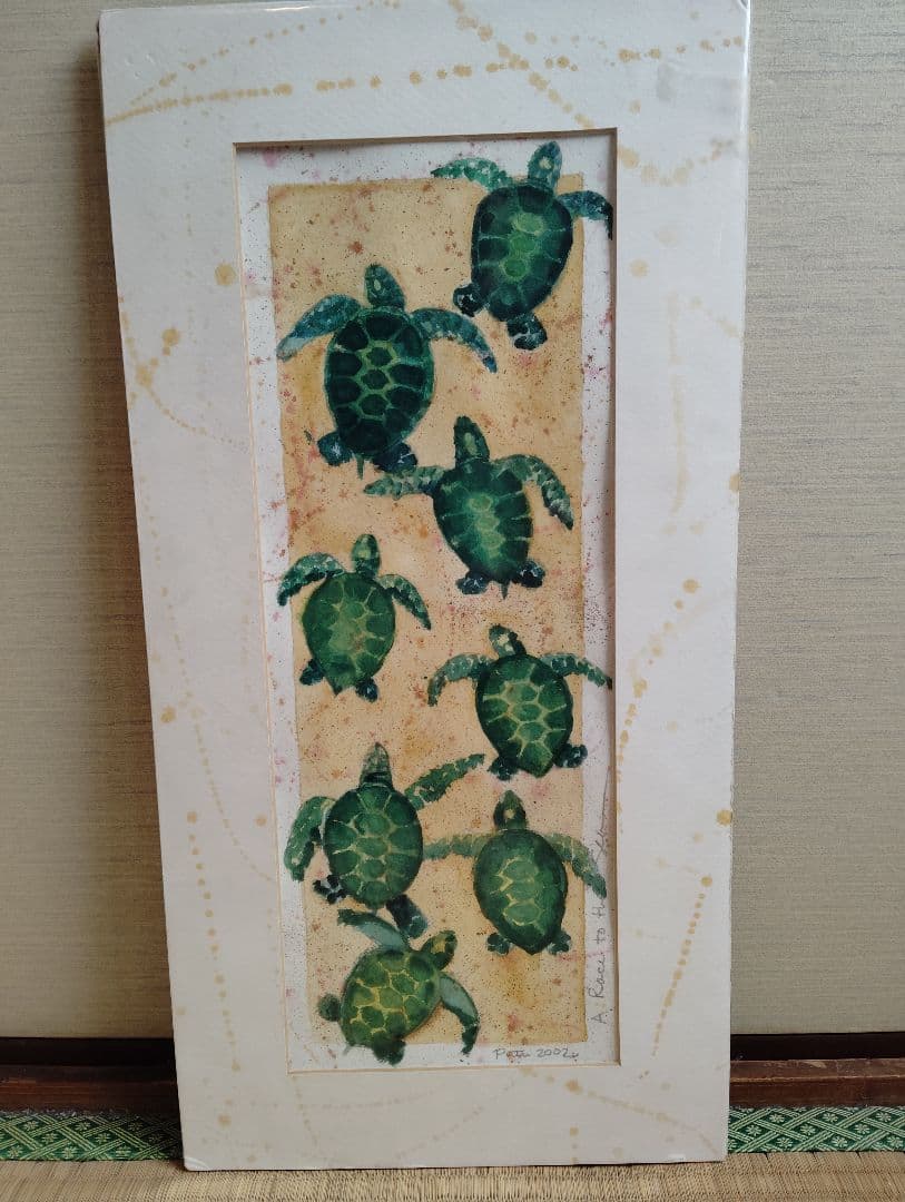 ハワイで購入した亀の絵