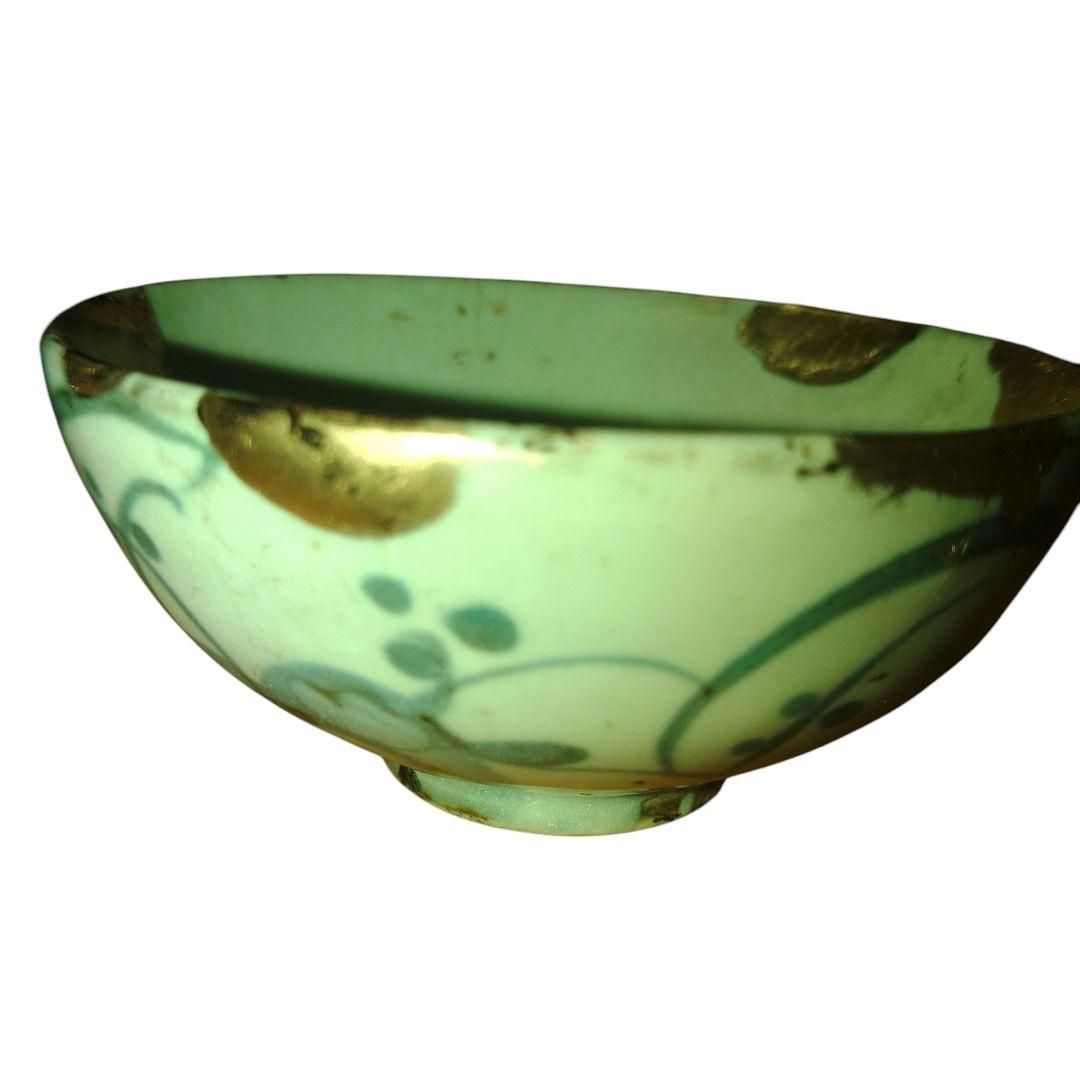 江戸時代　古伊万里くらわんか染付碗　金継ぎ