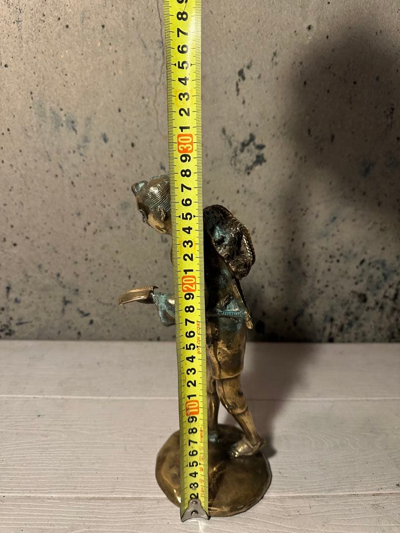 二宮金次郎像 銅像 ブロンズ彫刻 置物 銅製 オブジェ