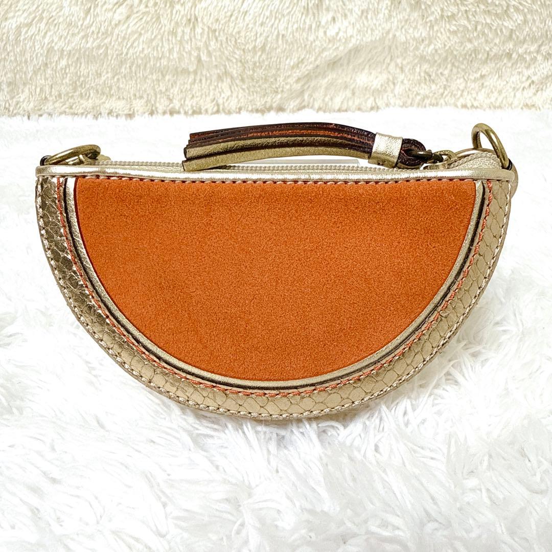 入手困難✨ COACH コーチ ケース 小物入れ 金魚 派手 ゴールド