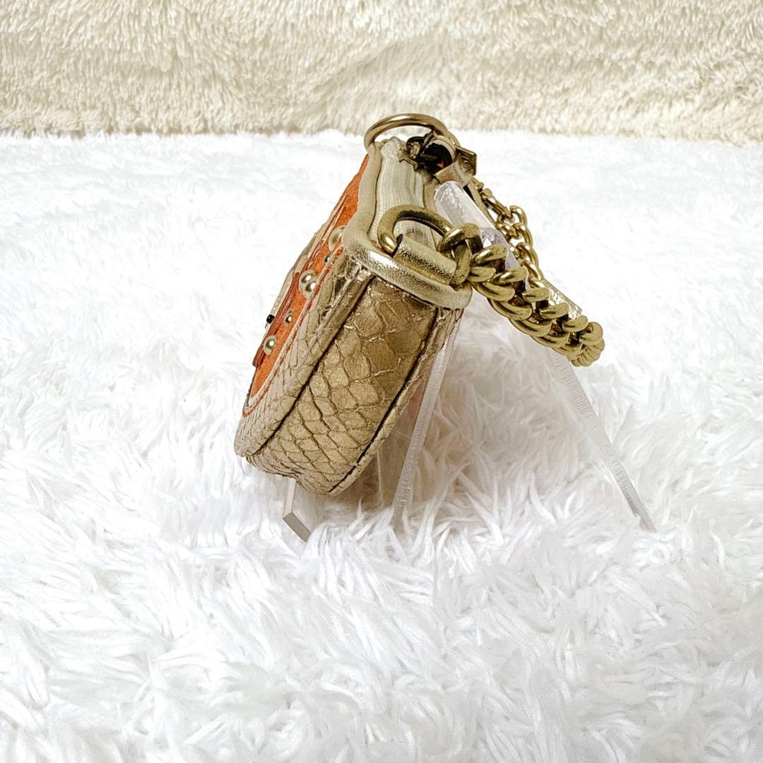 入手困難✨ COACH コーチ ケース 小物入れ 金魚 派手 ゴールド