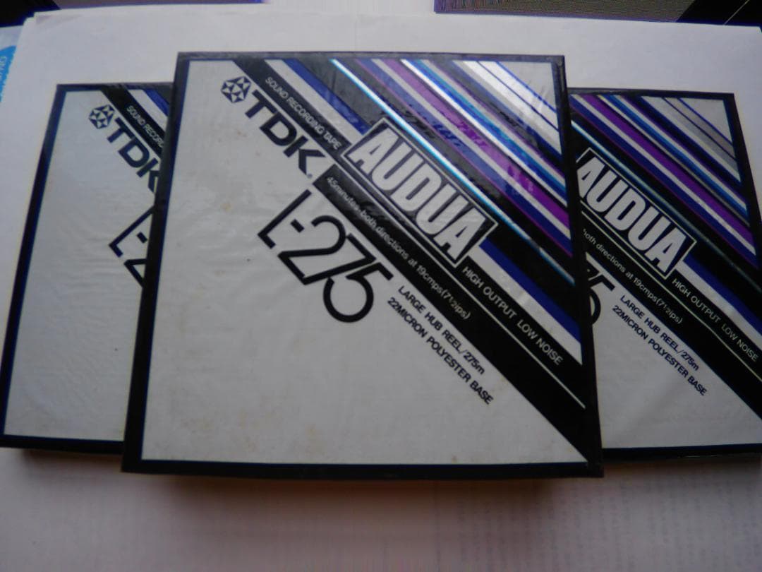 未開封／TDK　オーディオ　テープ　Ｌ－２７５：３本