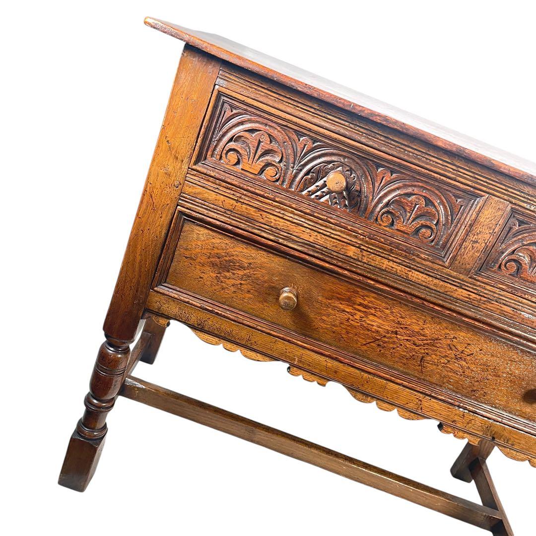 ケンタ　HR396 【アンティーク英国】1930年代　カービング　チェスト