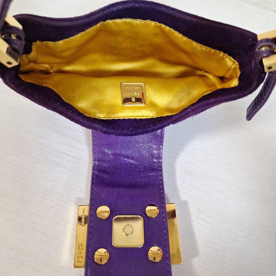 Fendi 紫色 ハンドバッグ