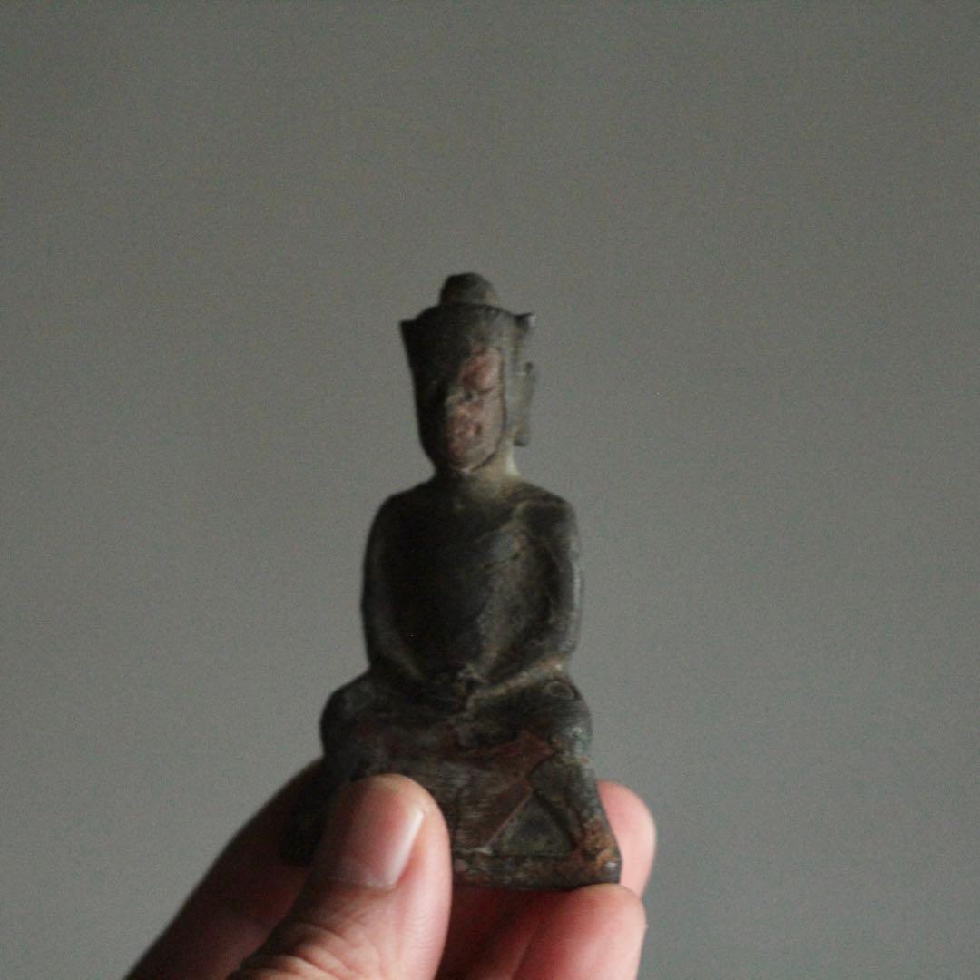 鋳銅仏 座像 仏教美術 古美術 古道具 アンティーク 古銅仏