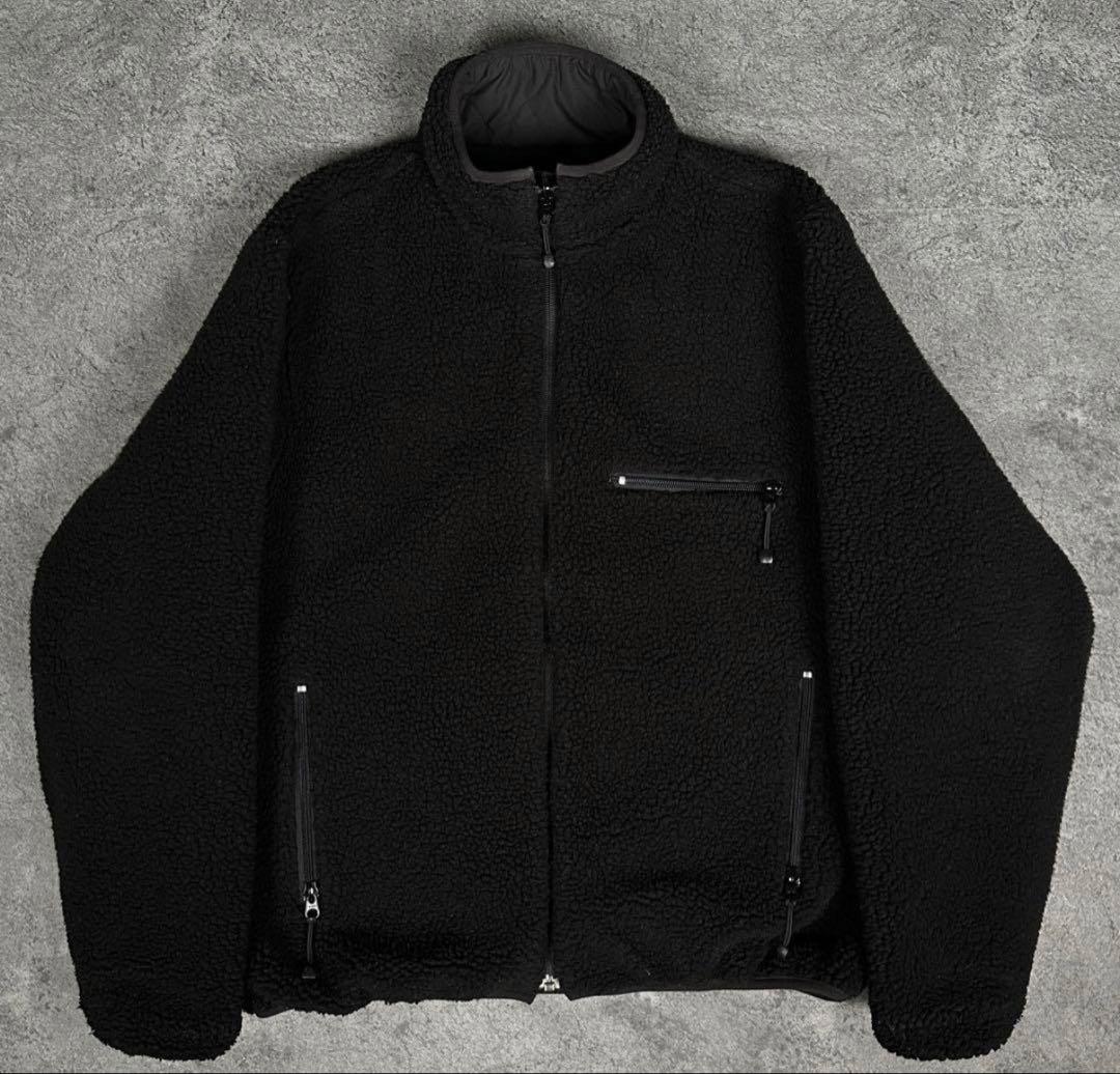 old stussy ボア キルティング リバーシブル ジャケット