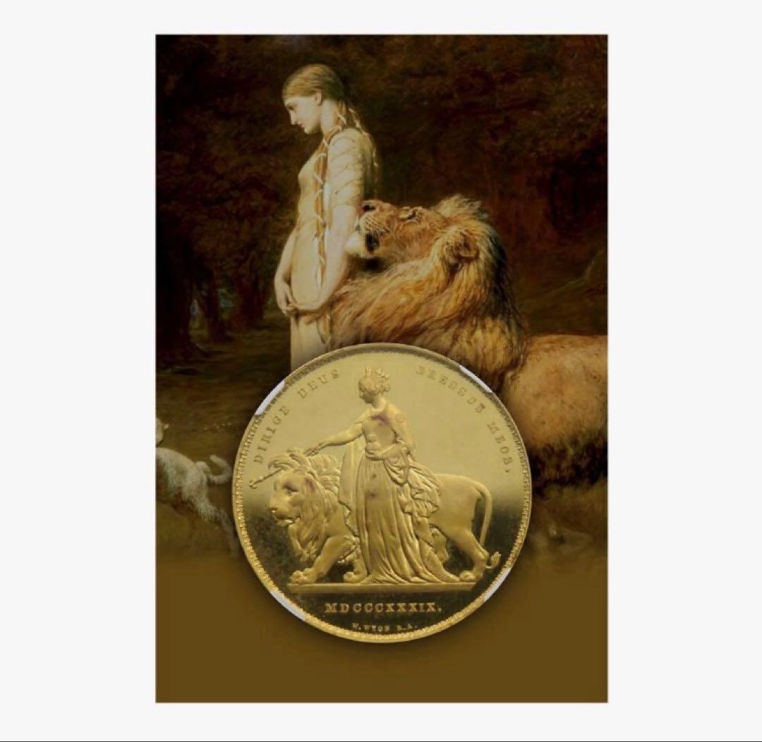 1989年 ウナとライオン　金貨 ハーフソブリン NGC 　イギリス　古銭