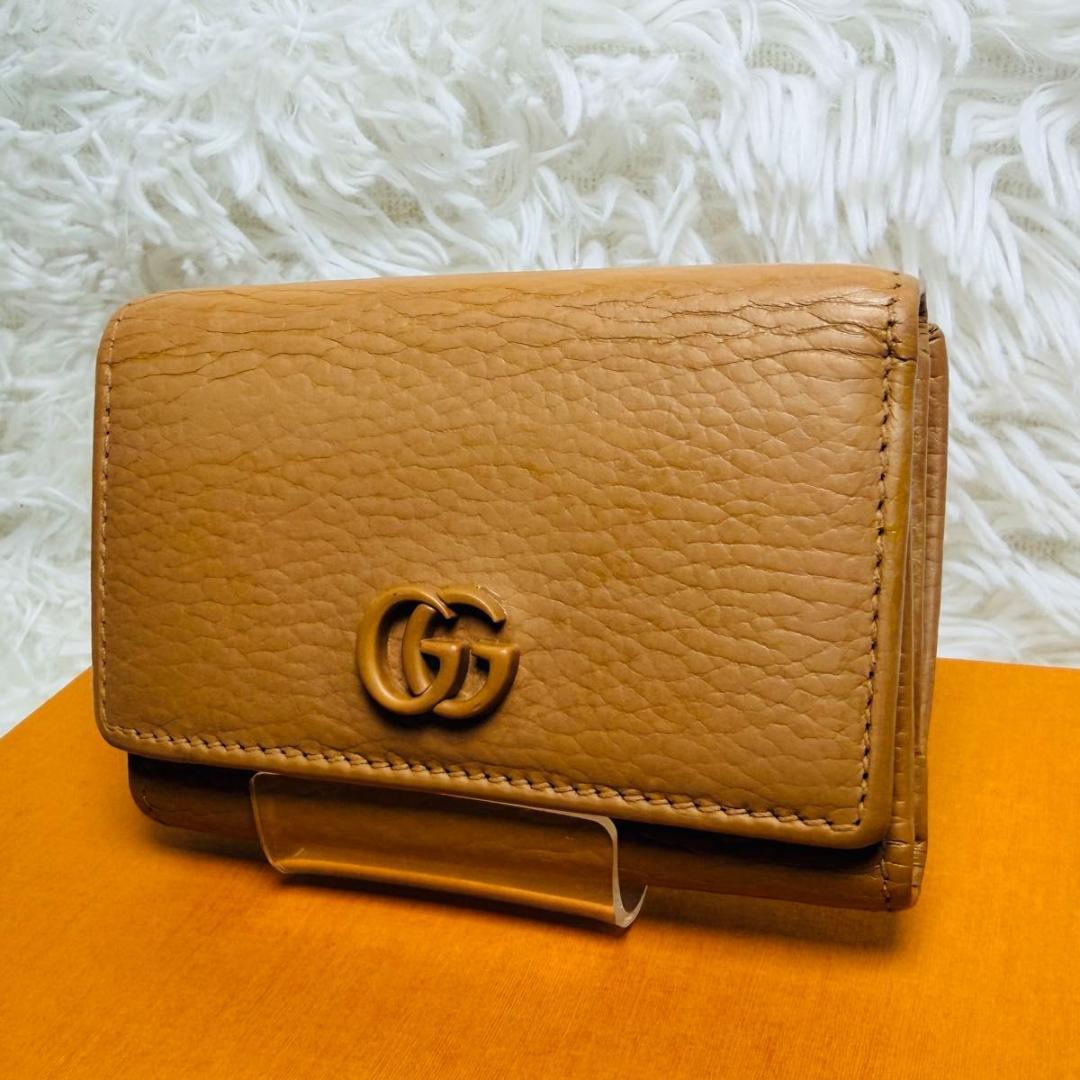 【最終セール！】GUCCI GGマーモント 三つ折り財布 グッチ　プチマーモント