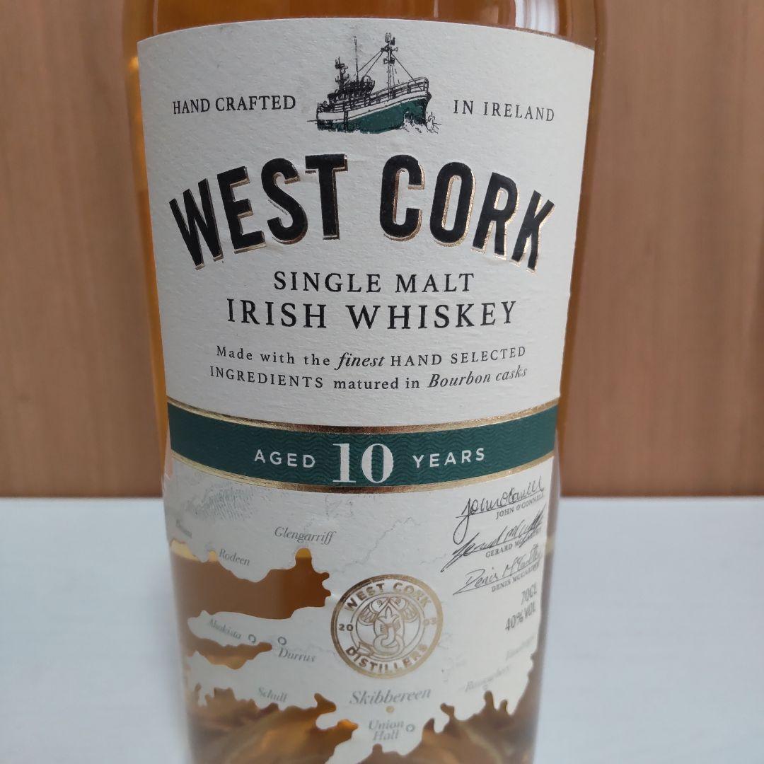 WEST CORK 10年 シングルモルトウイスキー 700ml 40%