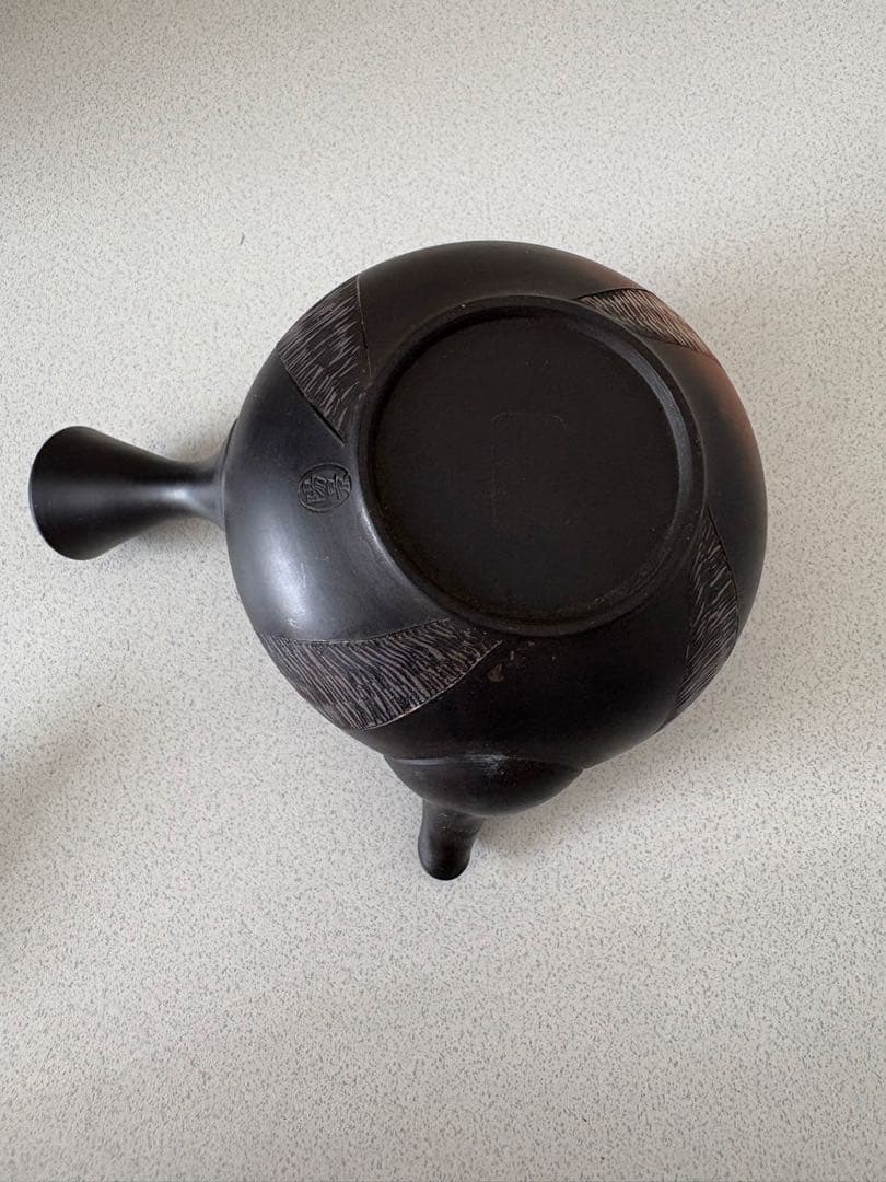 水野陽景 急須 常滑焼 窯変 螺旋文 とこなめ焼 茶道具