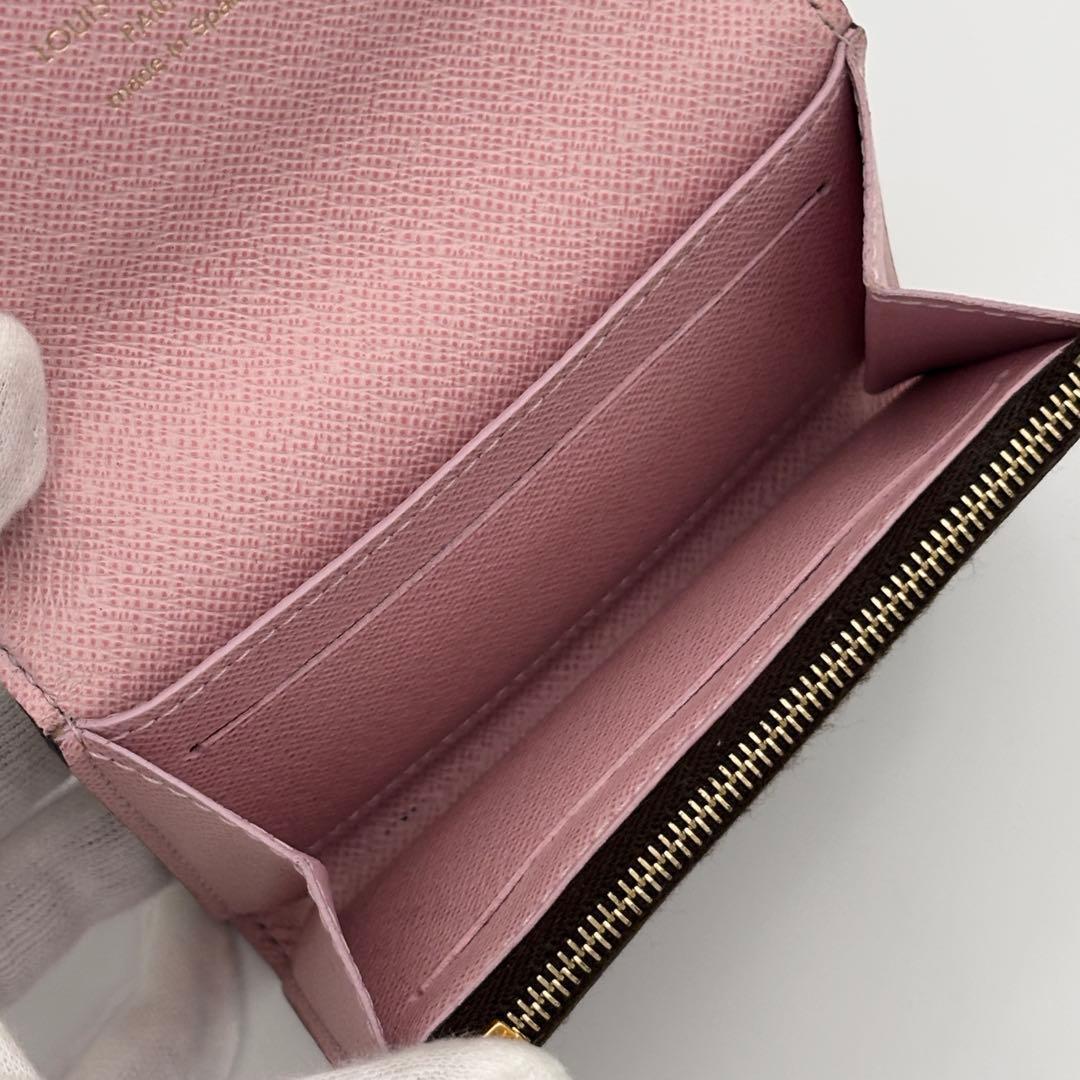 ルイヴィトン ポルトモネ・ロザリ モノグラム　ローズバレリーヌ　財布 正規品