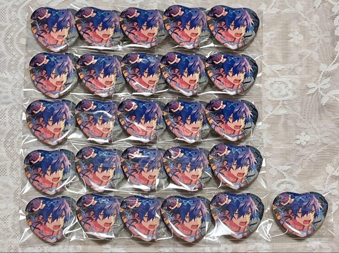 あんスタ 漣ジュン ラメキラハートカンバッジ 缶バッジ