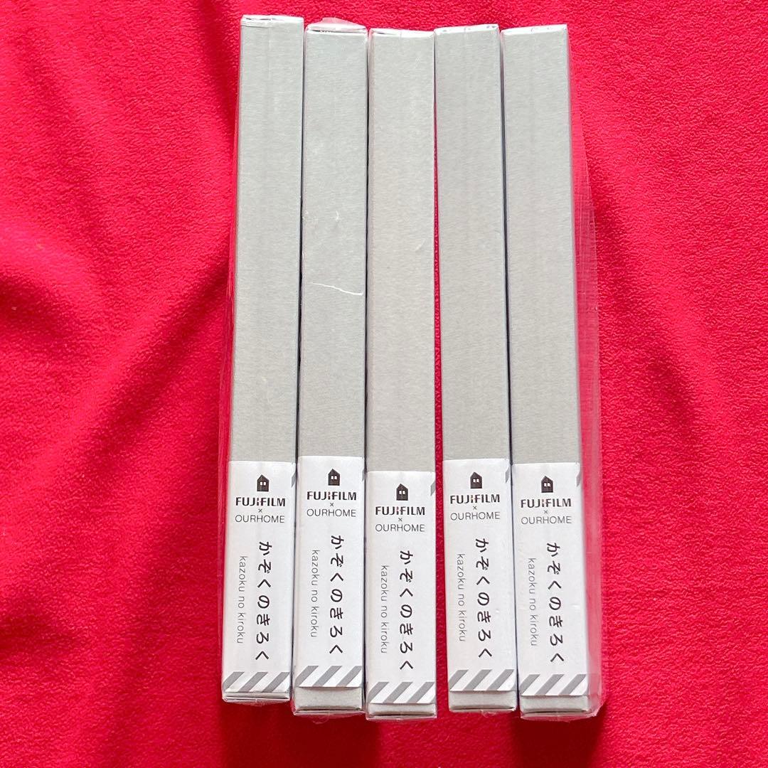 新品FUJIFILM×OUR かぞくのきろく アルバム くろ 5冊セット