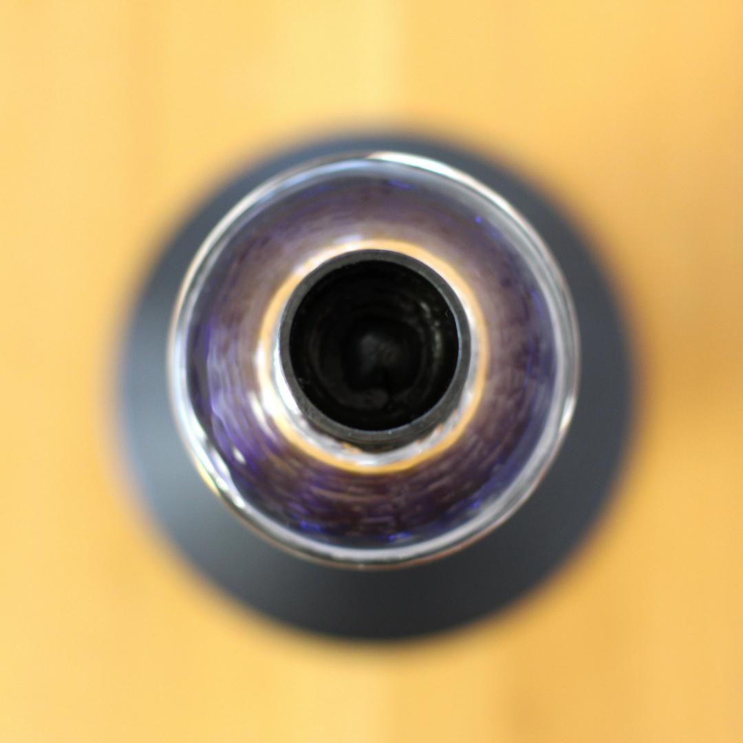 【美品・刻印】エリックホグラン　キャンドルスタンド オニオン型2段　ブルー 01