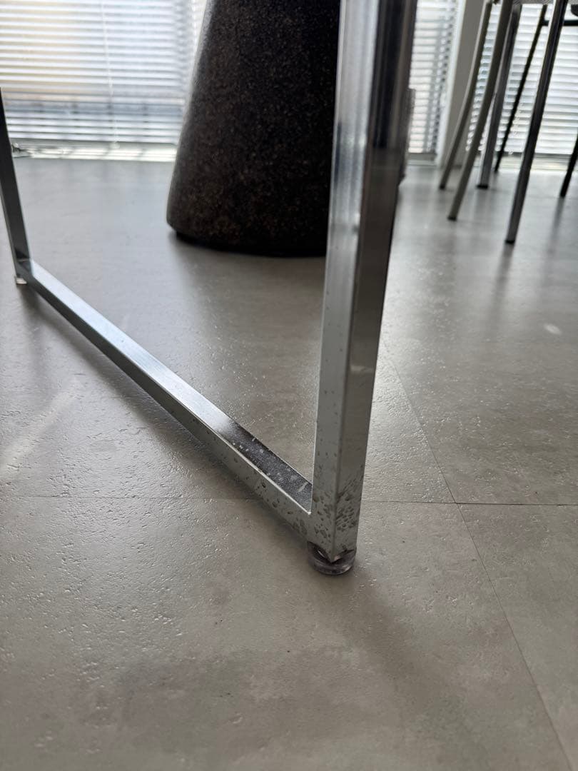 送料込ヴィンテージ　ガラスサイドテーブル