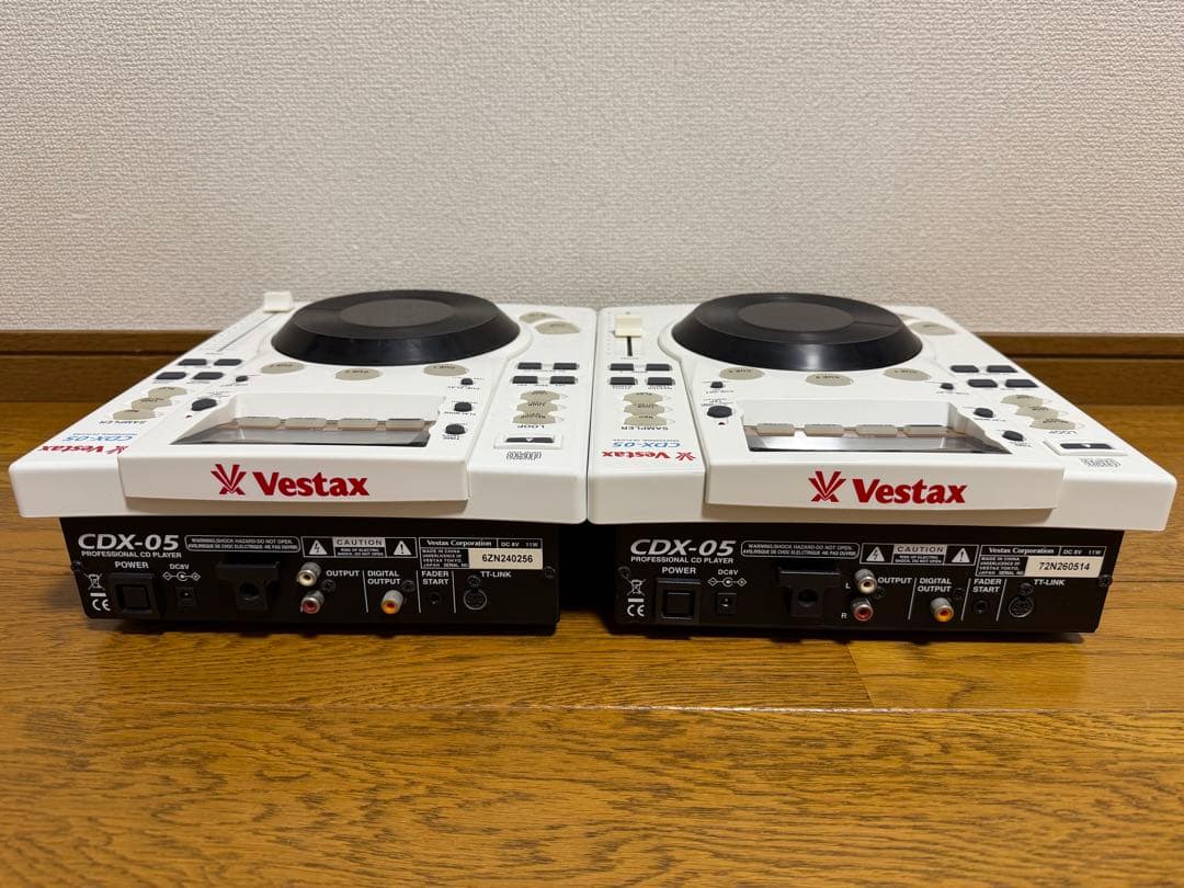 Vestax CDX-05 ホワイト　2台セット