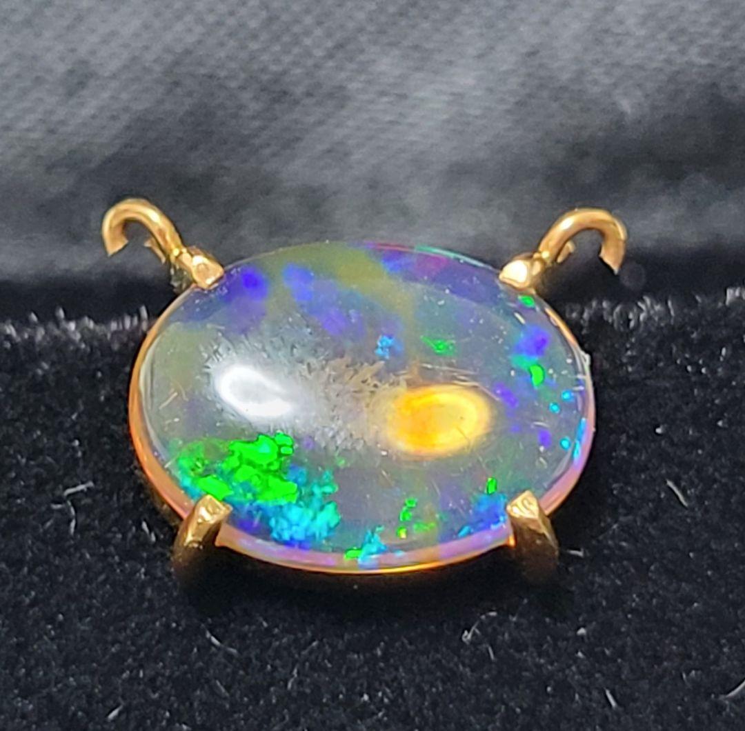 オパール 加工途中