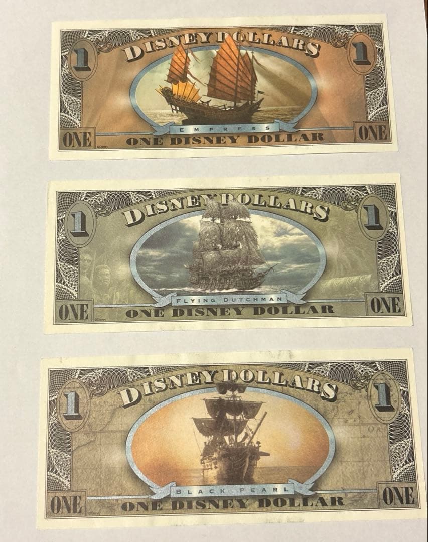 【希少】 Disney Dollar パイレーツ・オブ・カリビアン 1ドル札