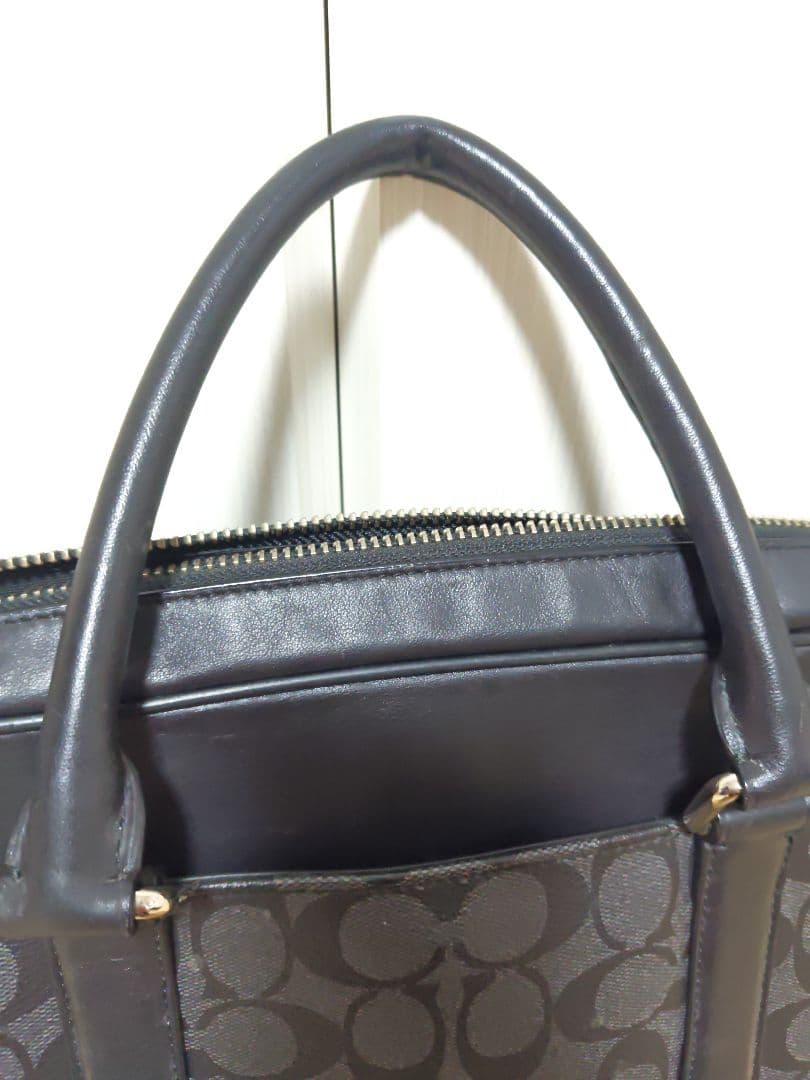 COACH コーチ ビジネスバッグ シグネチャー ブラック カードケース名刺入れ